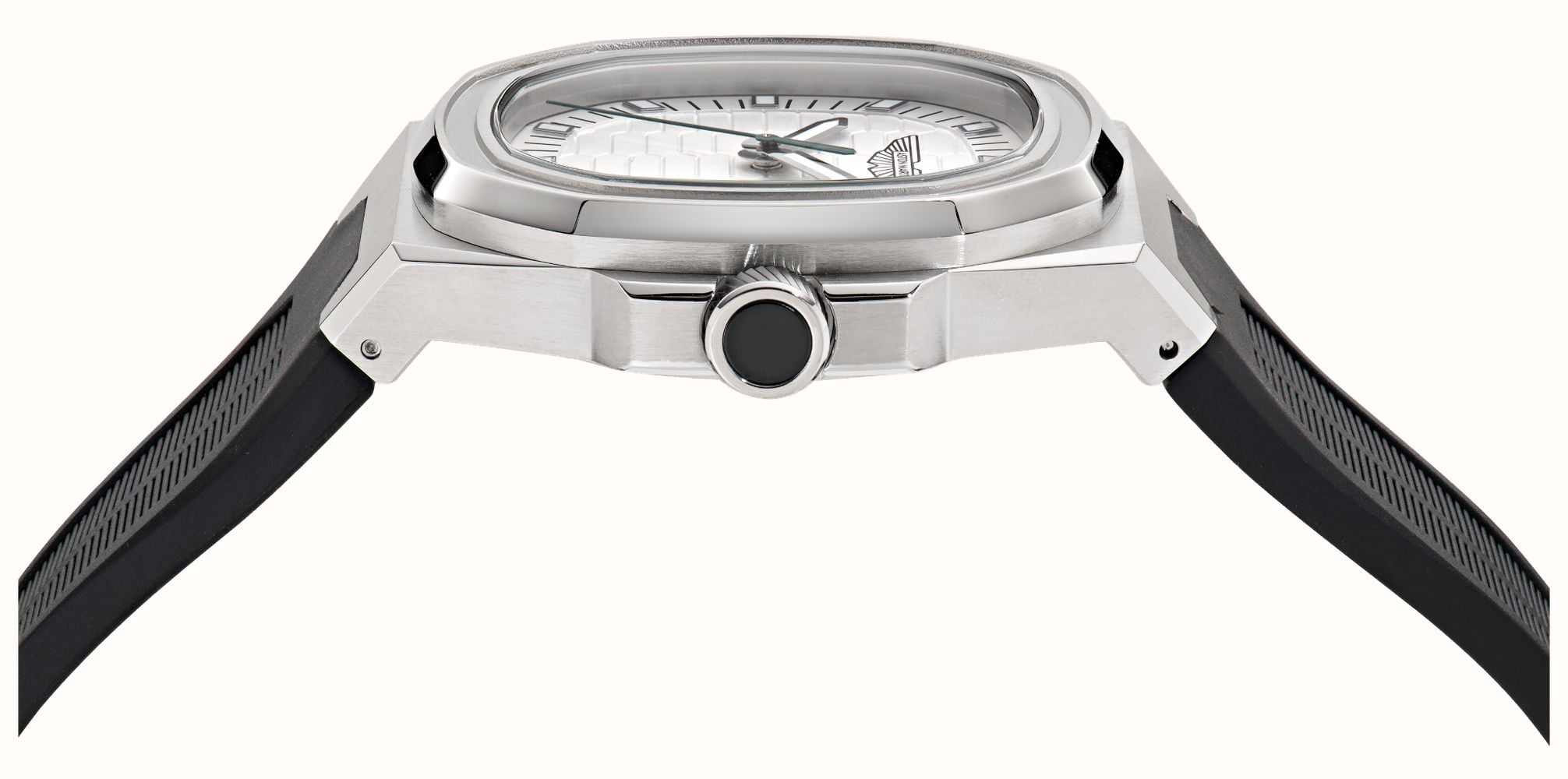 Aston Martin GPQ Icon Quartz (40mm) White Dial / Black Silicone Strap Watch MTIG1F502 - alternate view 3