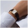 Herbelin Ve Avenue (19 x 23.4mm) Silver Guilloché Dial / Bordeaux Leather Strap 17537P08BU - alternate view 4