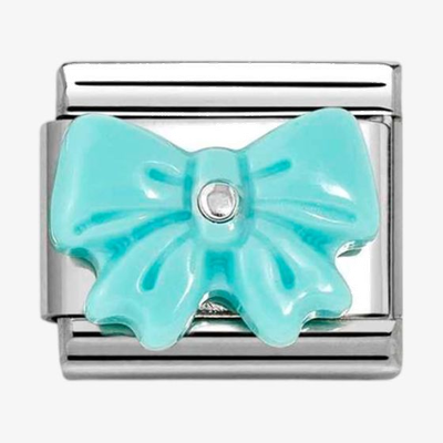 Nomination Classic Bow Sterling Silver & Steel Charm 330509/19