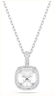 Swarovski Una Angelic pendant, Cushion cut, White, Rhodium plated 5754340