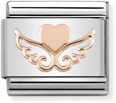 Nomination Classic Dotted Heart Steel Charm 430104/01