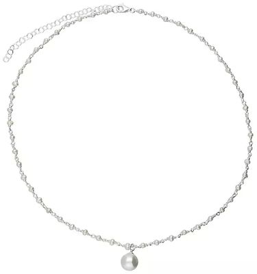 CME Leicester Limited Silver Shell Pearl Linked Beads With A Shell Pearl Charm H5422/S