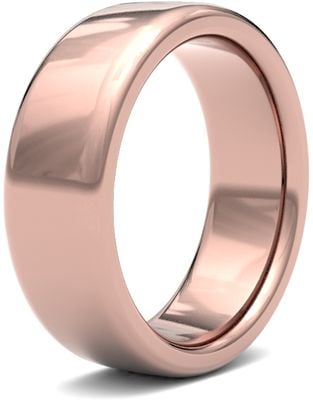 James Moore Wedding Rings | 9ct Rose Gold | 7mm | Heavy | Soft Court | AG_7LHS-9R