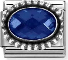 Nomination Classic Dark Blue Vintage Bead Cubic Zirconia Charm 330607/007