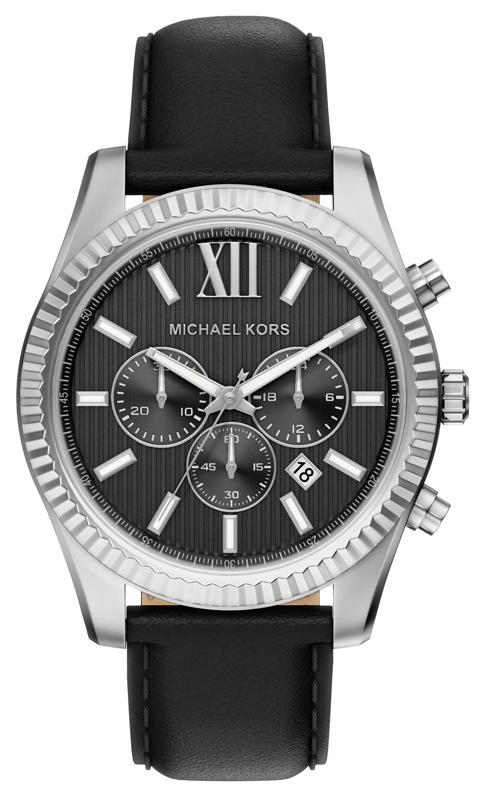 Michael Kors MK9256 Lexington Chronograph (45mm) Black Dial Watch