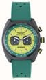 Aston Martin Aramco Formula One™ Team DWF Quartz Chronograph (43mm) Yellow Dial / Podium Green Silicone Strap MTFD2F603