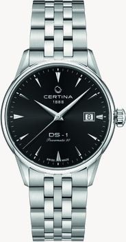 Certina Unisex DS-1 38mmAutomatic ∙ Black ∙ 316L Stainless Steel C0292071105100