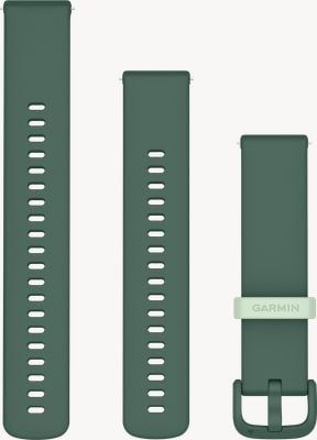 Garmin Quick Release Bands (20mm) Jasper Green Silicone with Jasper Green Hardware - Strap Only 010-12932-66
