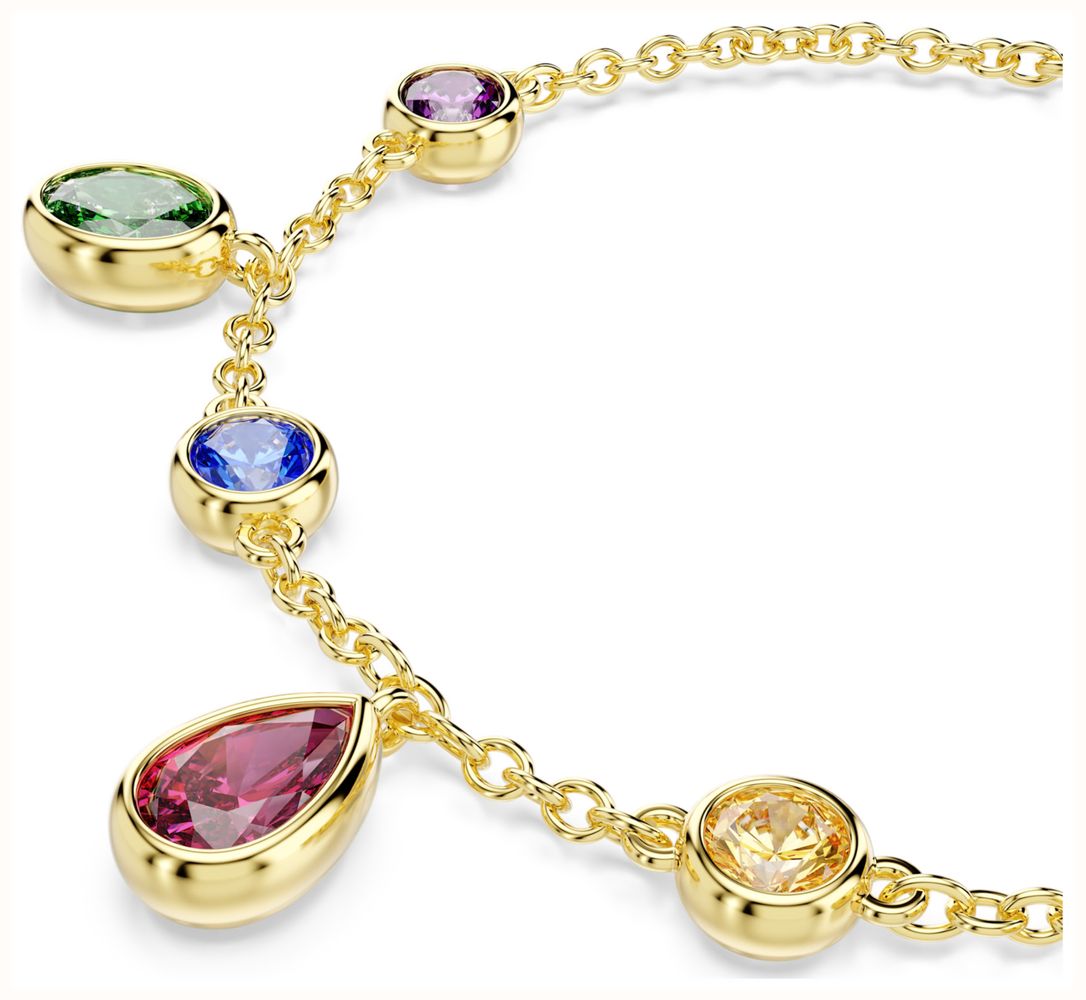 Swarovski Imber bracelet Mixed cuts, Multicoloured, 18K gold finish 5759809 - alternate view 2