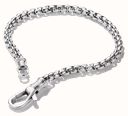Thomas Sabo Thomas Sabo Rebel Steel Stainless Steel Box Chain Bracelet, 4.00 mm Thick, 18 cm A2250-S01-53-L18 - alternate view 2