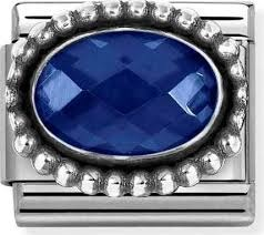 Nomination Classic Dark Blue Vintage Bead Cubic Zirconia Charm 330607/007