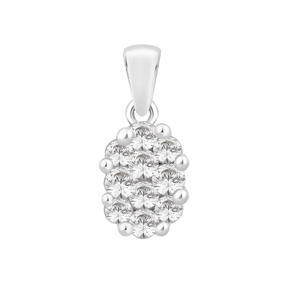 Image of Perfection Crystals P2490-SK Oval Shaped Cluster Pendant (0. Jewellery