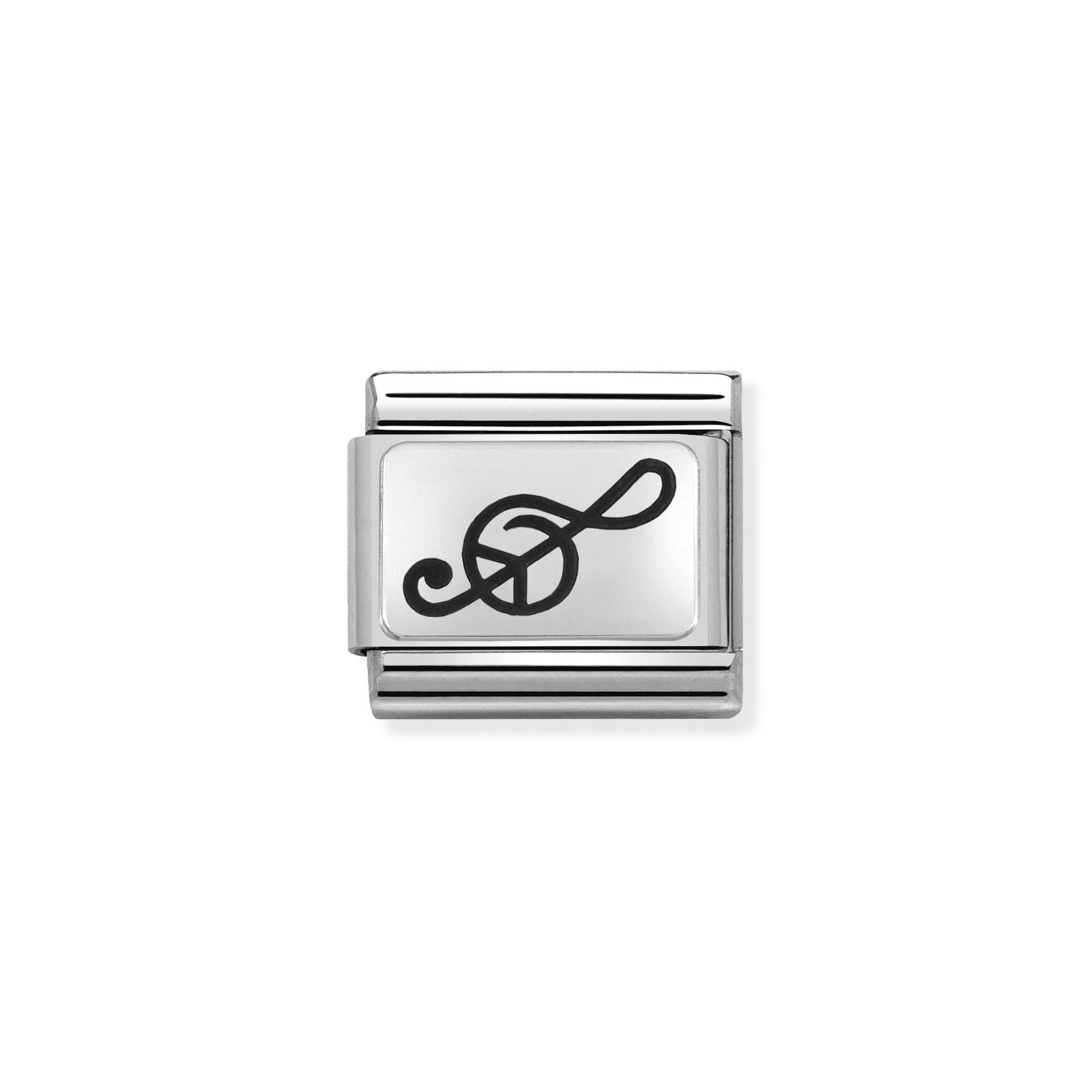 Nomination Classic Treble Clef In Silver Charm