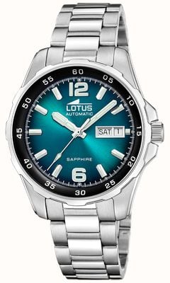 Lotus KOSM Automatic (40.5mm) Turquiose Sunray Dial / Stainless Steel Bracelet L18997/1