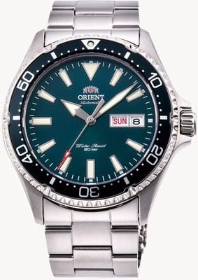 Orient Mako III Mechanical (42mm) Turquoise Dial / Stainless Steel RA-AA0004E39B