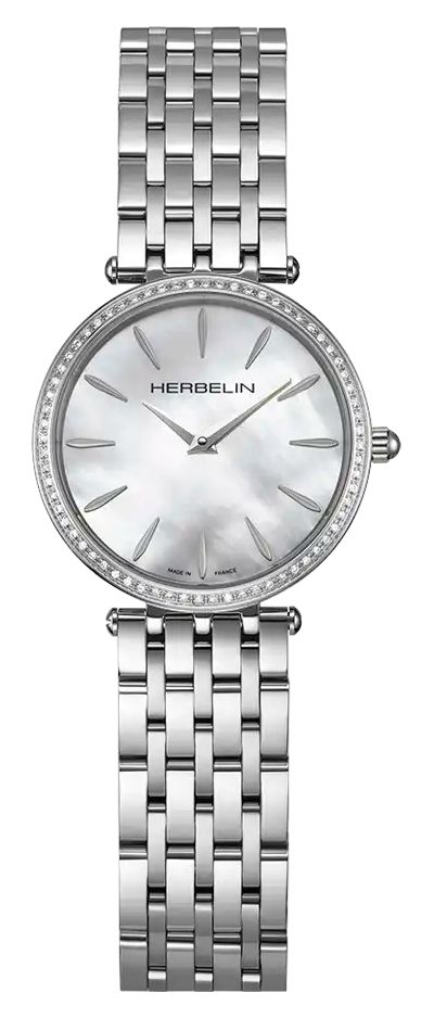 Herbelin 17116B68Y19 Epsilon Diamond Quartz (28mm) Mother-of Watch