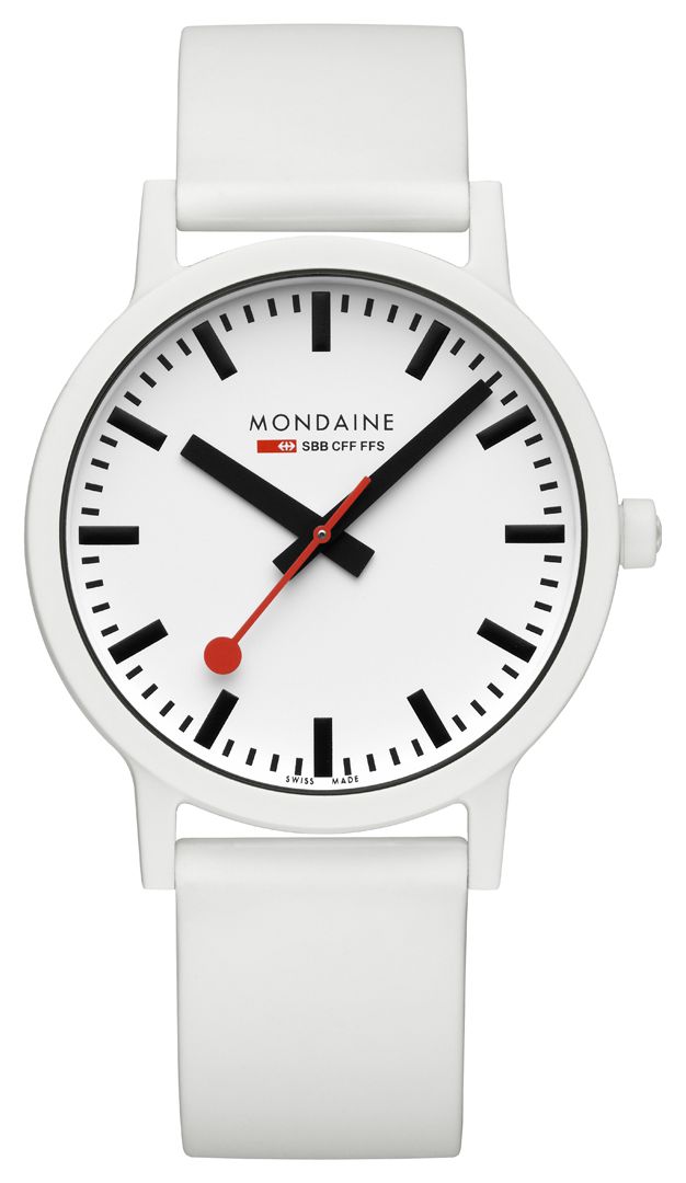 Mondaine MS1.41110.RA Essence Quartz (41mm) White Dial / Watch