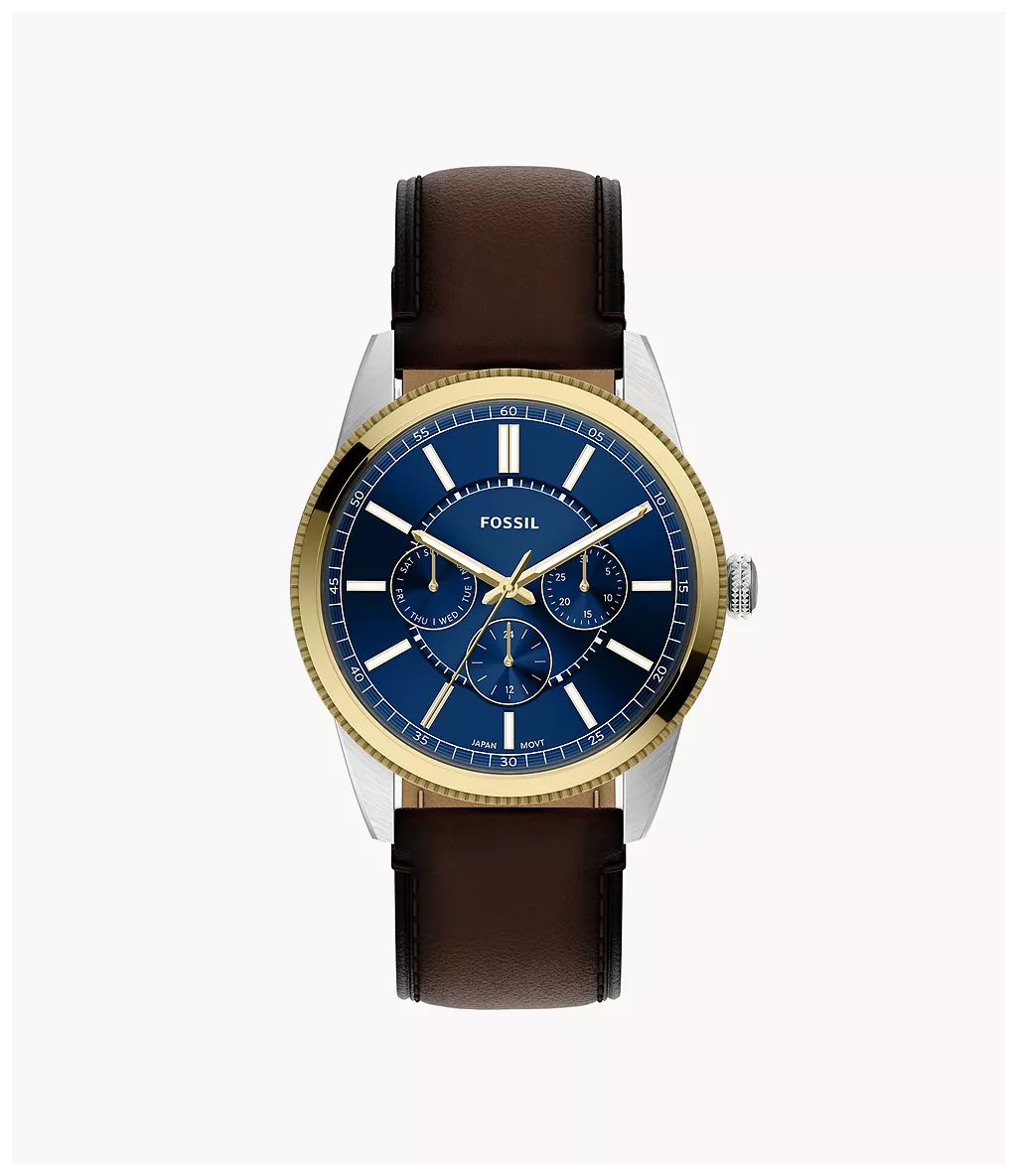 Fossil FS6195 Pearson 42 mm Multifunction Brown Leather Watch