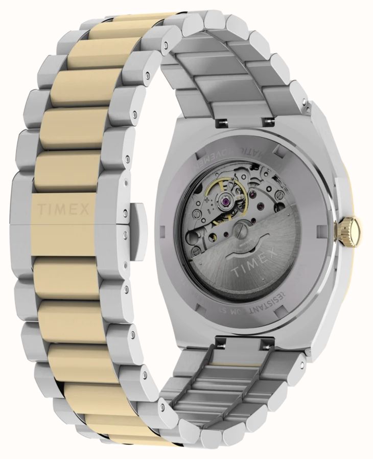 Timex Automatic E Line 38mm Stainless Steel Two Tone Bracelet Watch TW6A00600 - alternate view 4