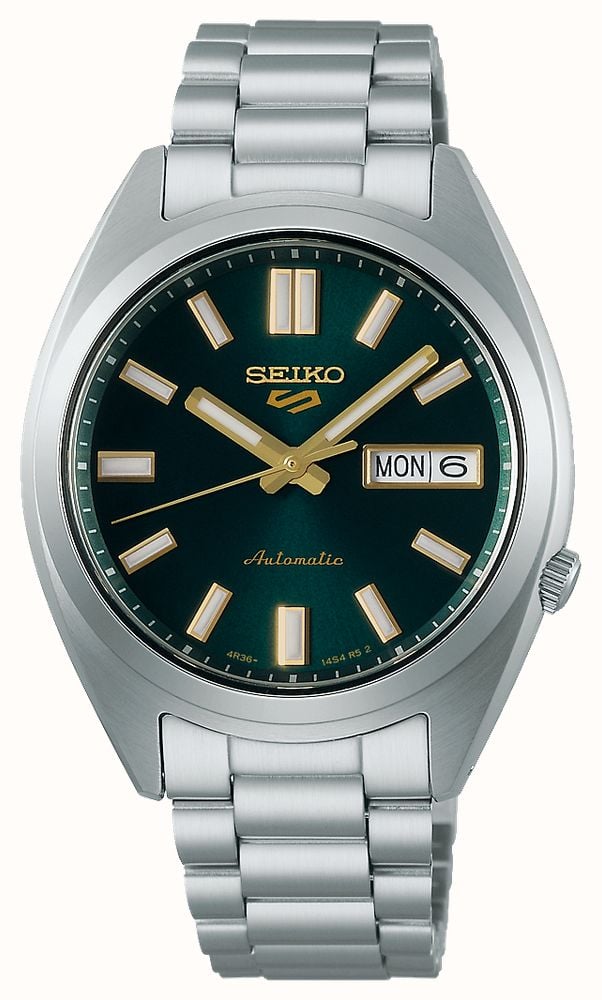 Seiko Sports SNXS Vintage Gold Collection In 'Green Tie