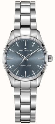 Hamilton Jazzmaster Quartz (32mm) Blue Sunray Dial / Stainless Steel Bracelet H32301141