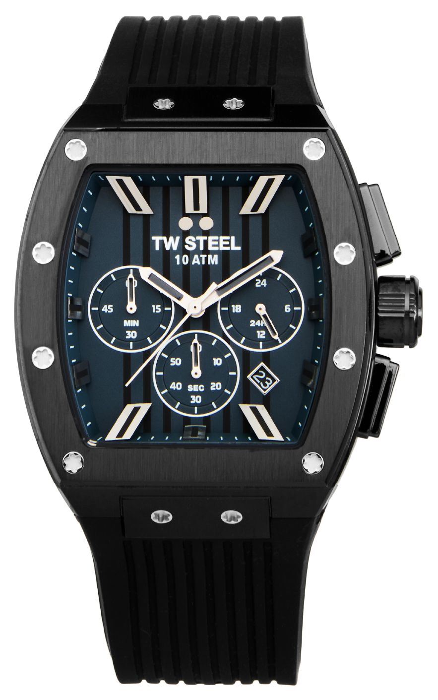 TW Steel TO4 Men's Tonneau (42mm) Black Chronograph Dial / Watch