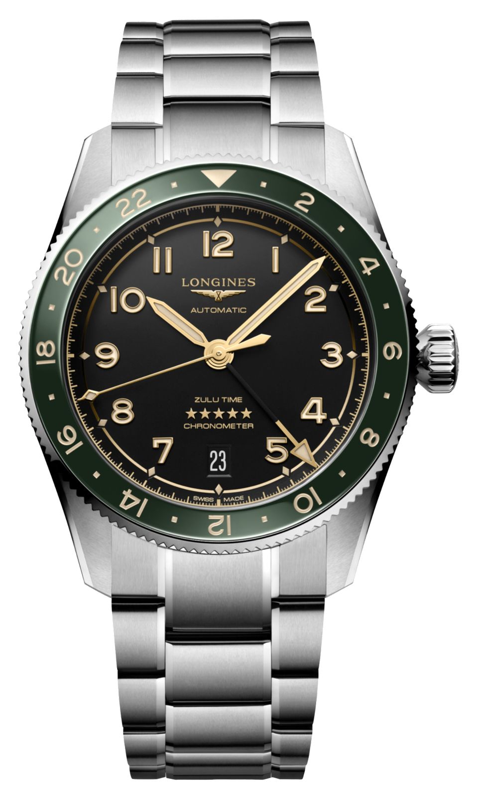 L38024636 EX-DISPLAY Spirit Zulu Time GMT Automatic Watch - LONGINES - Modalova