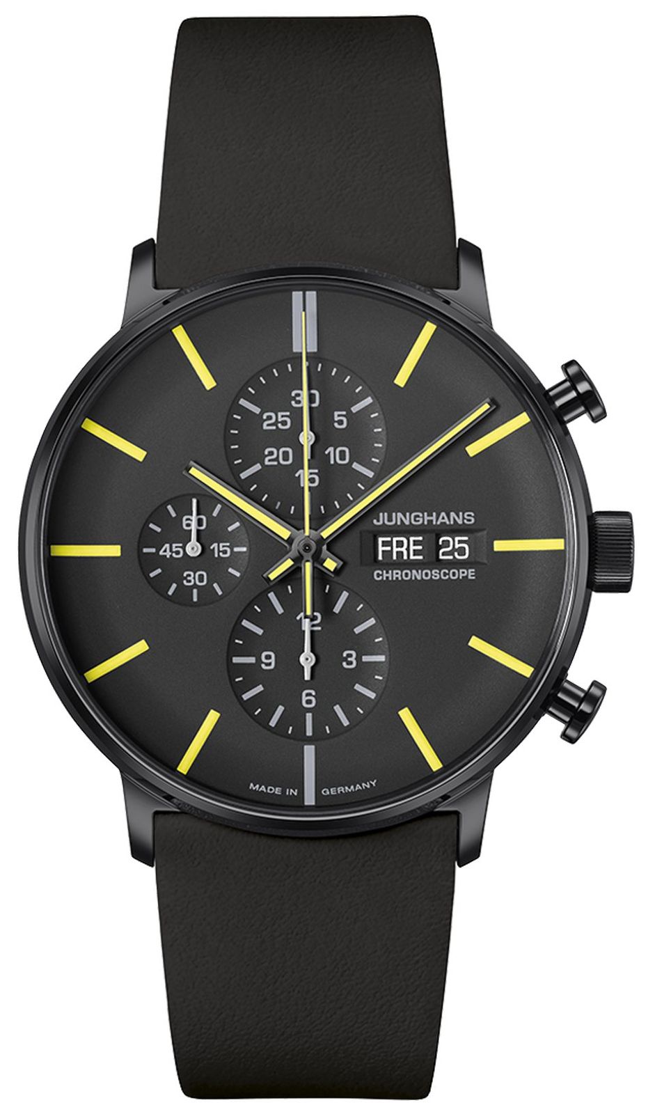 Junghans 27/4473.03 Mens Form A Chronoscope Day Date Display Watch