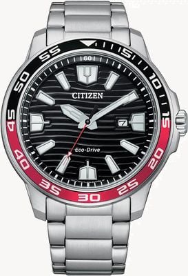 Citizen Men's Sport | Eco-Drive | Black Dial | Stainless Steel Bracelet AW1527-86E