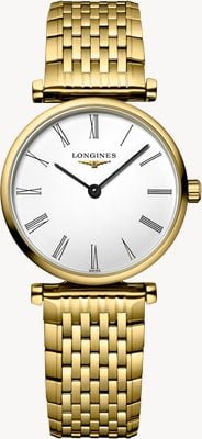 LONGINES La Grande Classique de Longines (24mm) White Dial / Gold PVD Stainless Steel Bracelet L42092118