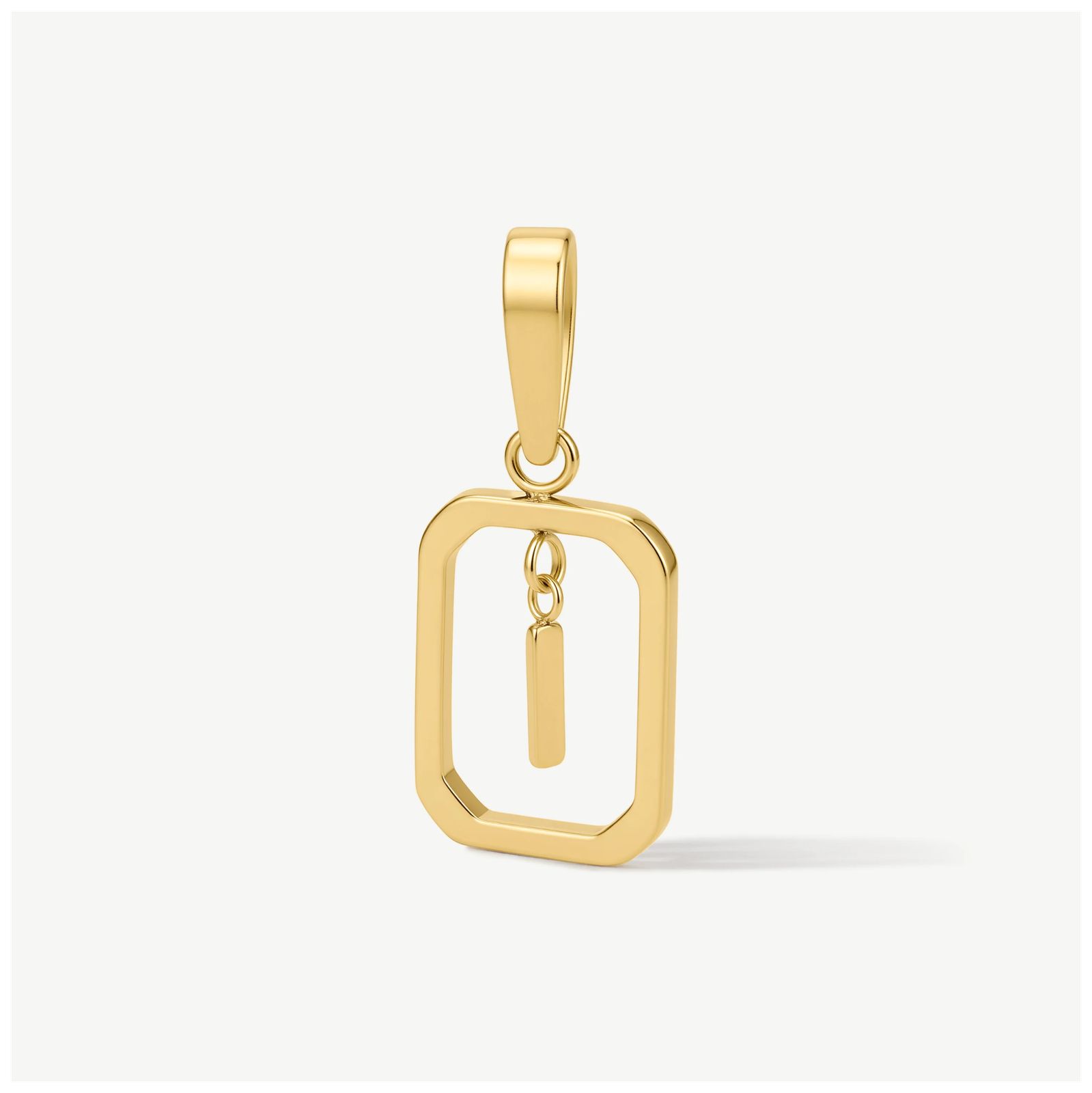 D.LOUISE CH-18-09 Gold Tone Floating Initial Pendant - I Jewellery
