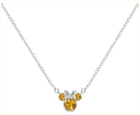 Disney Minnie Mouse November Topaz Zirconia Birthstone Necklace N905424SNOVL-16.PH