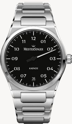 MeisterSinger Kaenos Automatic (40mm) Black Dial / Stainless Steel Bracelet KS902