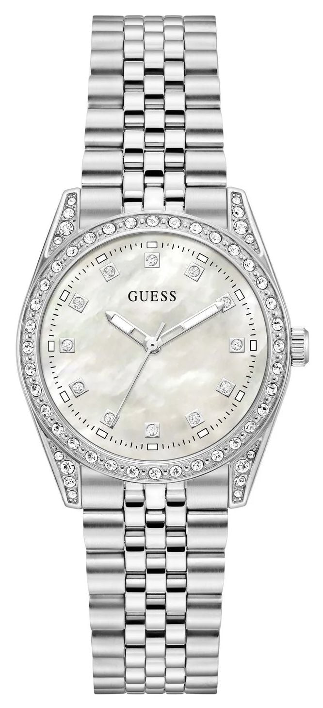 Guess GW1099L1 Jada White Mother of Pearl Dial Silver-Tone Watch