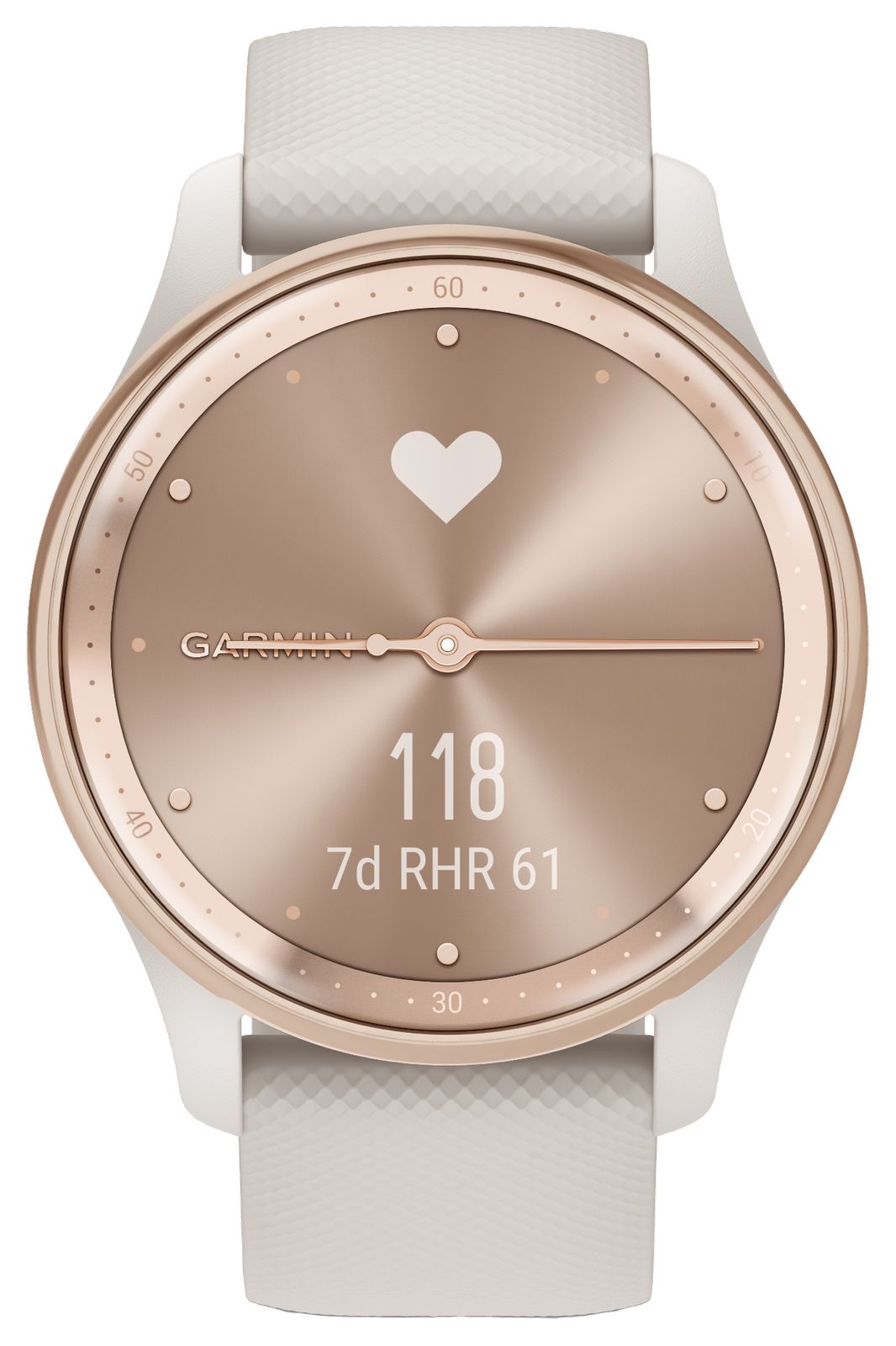 Garmin 010-02665-01 Vivomove Trend Peach Gold Stainless Watch