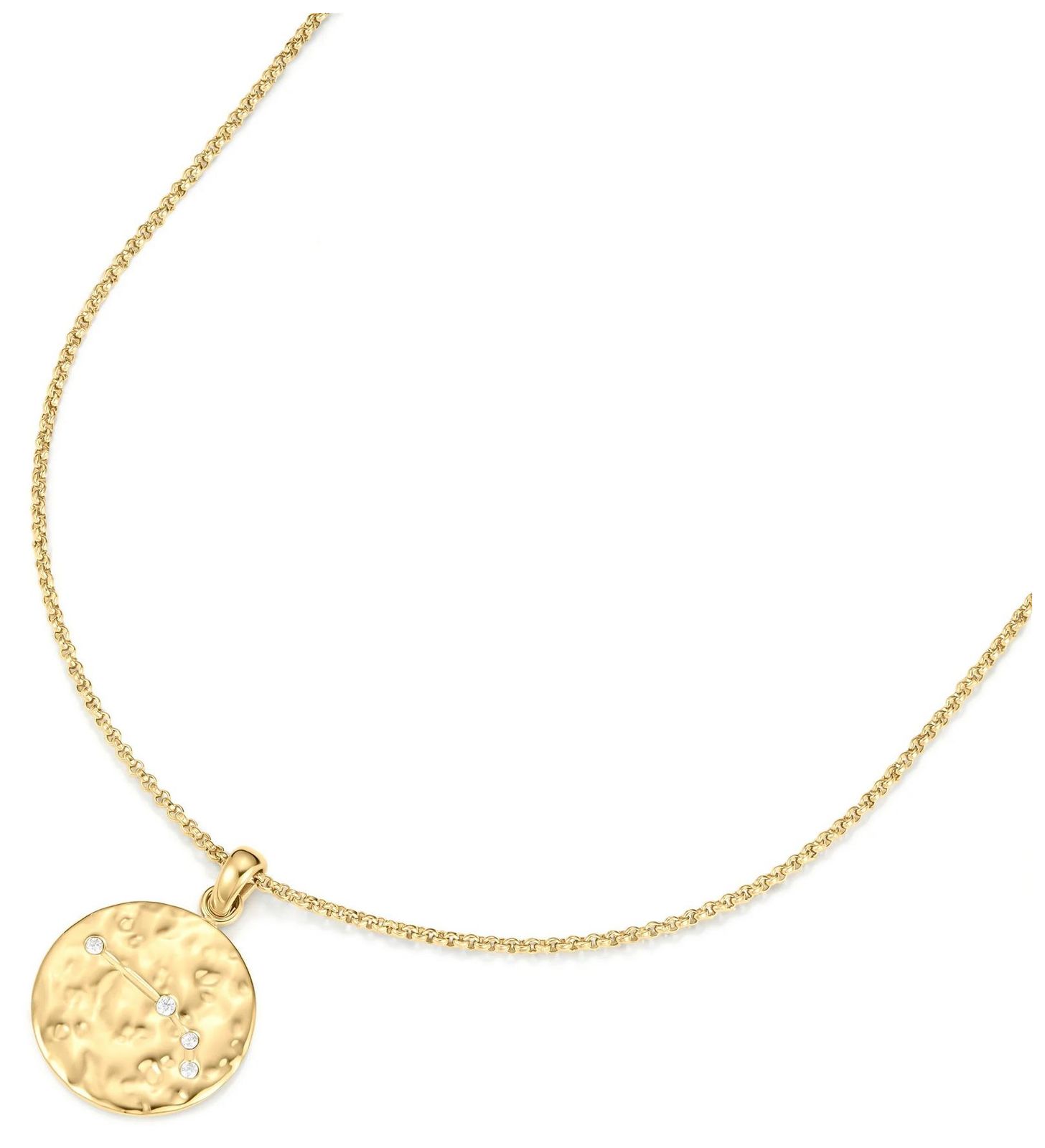 D.LOUISE NAN-04-04 Gold Plated Zodiac Talisman Aries Jewellery