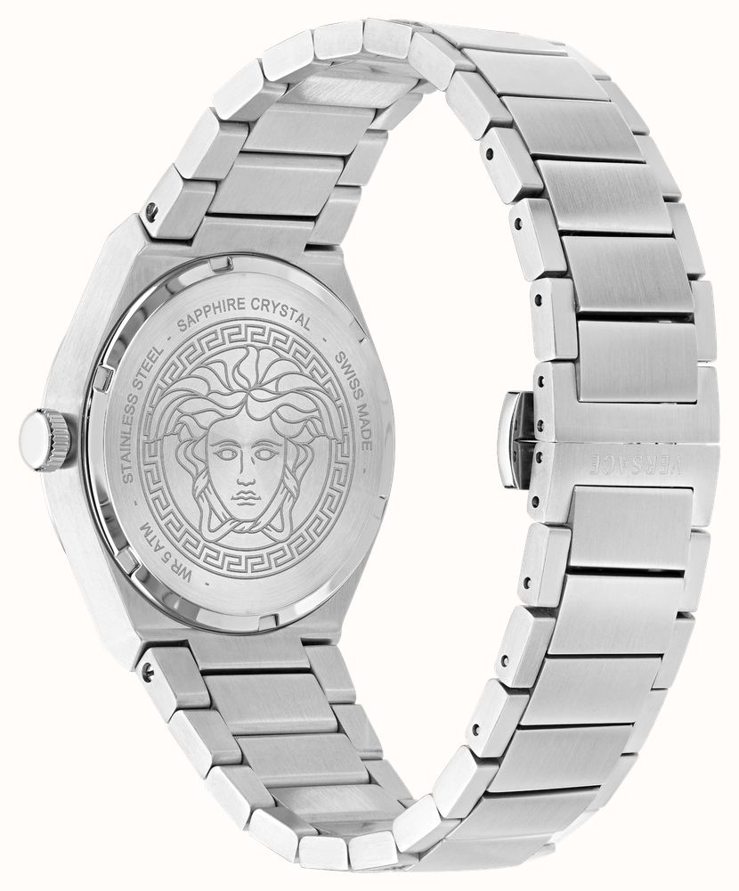 Versace V LEO AURIA (39mm) Blue Gradient Dial / Stainless Steel Bracelet VE5Y00126 - alternate view 3