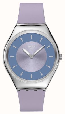 Swatch LYRICALLY LAVENDER Ultra-Thin (38mm) Purple Dial / Purple Silicone Strap SYXS157