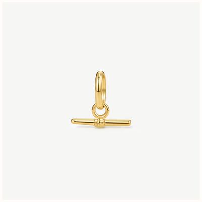 D.LOUISE Gold Tone T Barm Charm Pendant CH-42