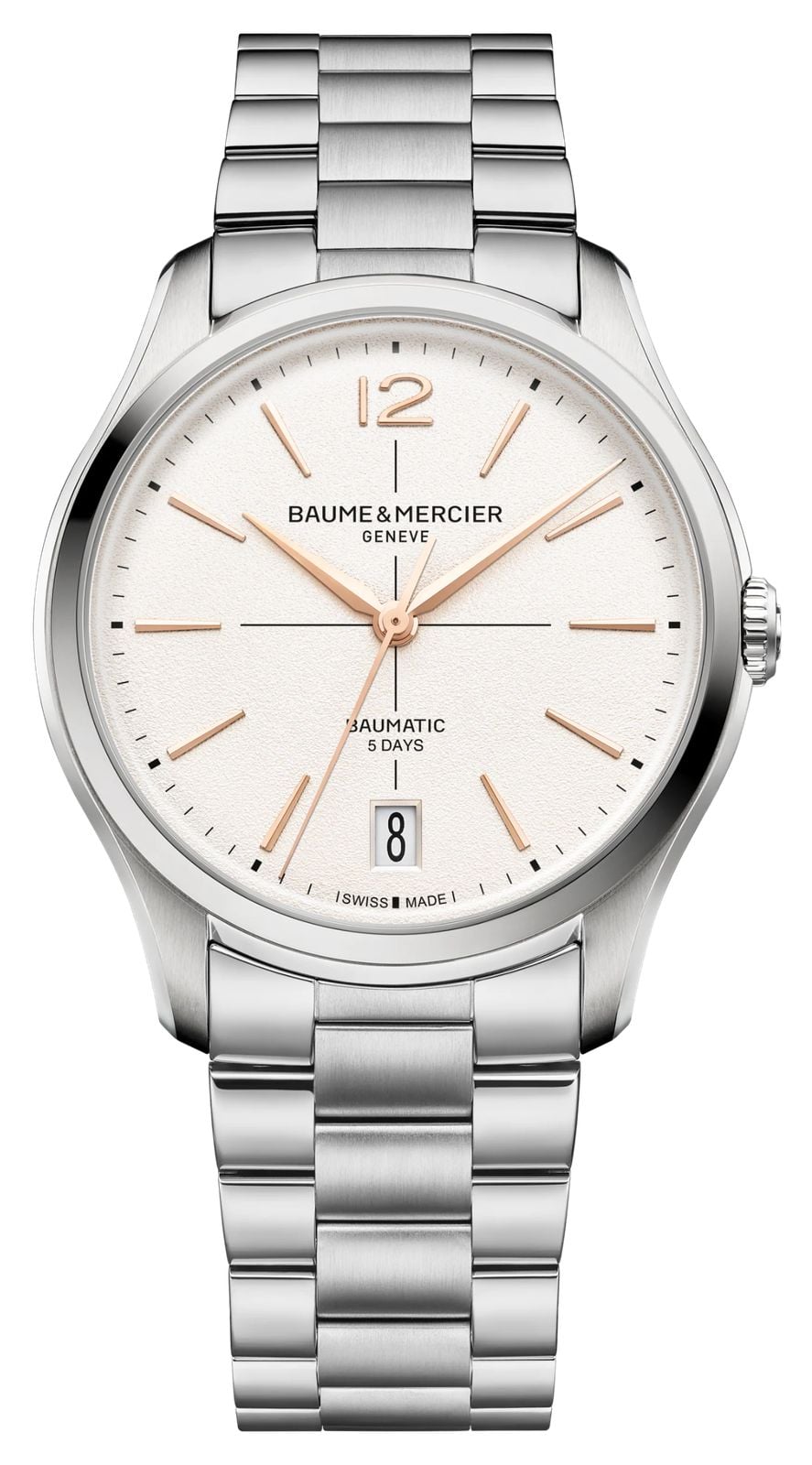 Baume & Mercier 10793 Clifton Baumatic (39mm) Off-White Watch