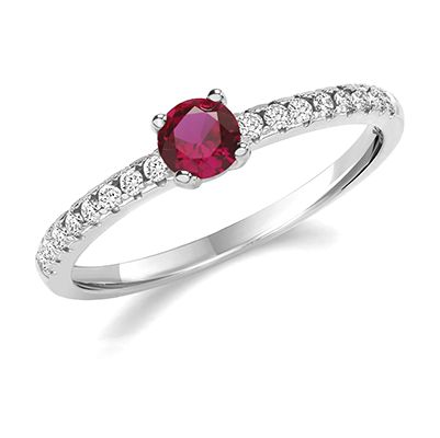 James Moore G7550RU/N Sterling Silver Rhodium Plated CZ Jewellery