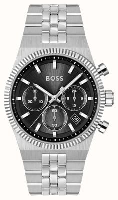 BOSS CANDOR PRIME Quartz Chronograph (41mm) Black Dial / Stainless Steel Bracelet 1514307