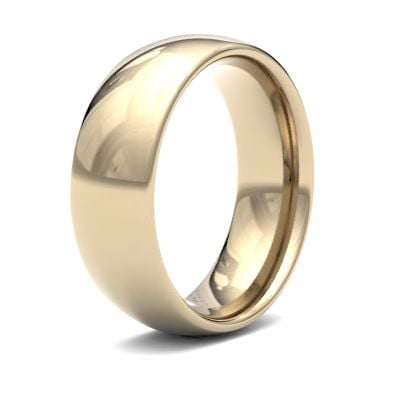 James Moore Wedding Rings | 18ct Yellow Gold | 7mm | Medium | Traditional Court | AG_7GMC-18Y