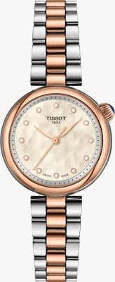 Tissot Desir Diamond Quartz (28mm) Mother of Pearl Dial / Two-Tone Stainless Steel Bracelet T1520102211601