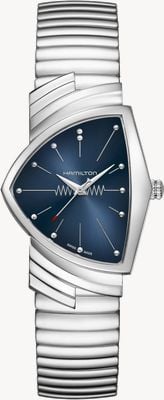 Hamilton Ventura Quartz (32.3mm) Blue Dial / Stainless Steel Bracelet H24411142