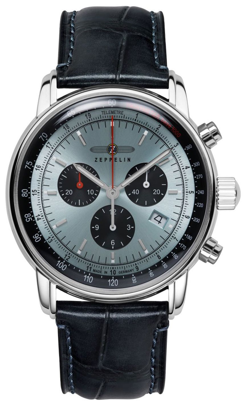 Zeppelin 8886-2 LZ 14 Marine Quartz Chronograph (42mm) Ice Watch
