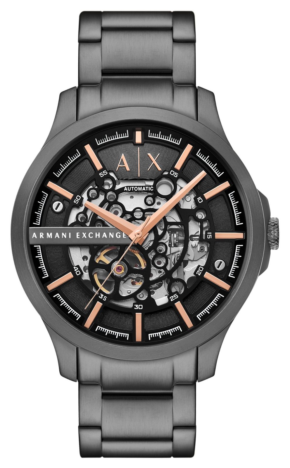 Armani Exchange AX2458 Men's Automatic (46mm) Black Skeleton Watch