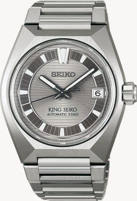 Seiko King Seiko VANAC 'Tokyo Highway' Automatic (41mm) Silvertone Dial / Titanium Bracelet HKF002J1