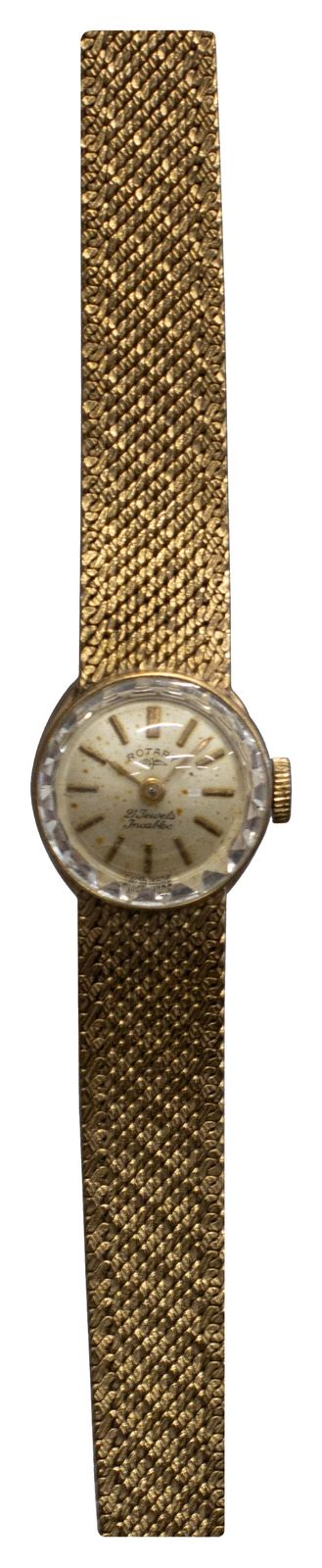 Pre-owned J42166 Rotary Vintage 9ct Yellow Gold Ladies Dress Watch