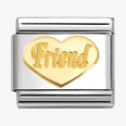 Nomination Classic Friend 18ct Gold Charm 030162/76